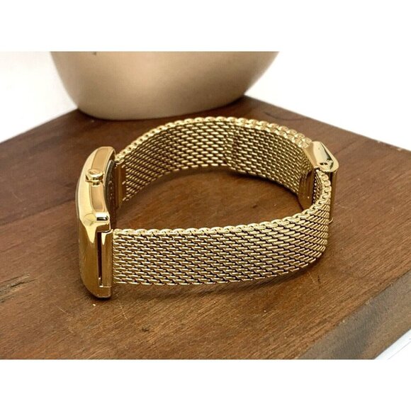 Calvin Klein Women's Watch Silver Dial Quartz Gold Mesh Steel Band Tank … - Picture 8 of 13